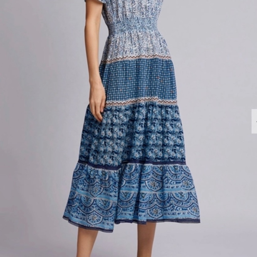 Sea New York Blue Bella Midi Dress in Orchid - Picture 9 of 14